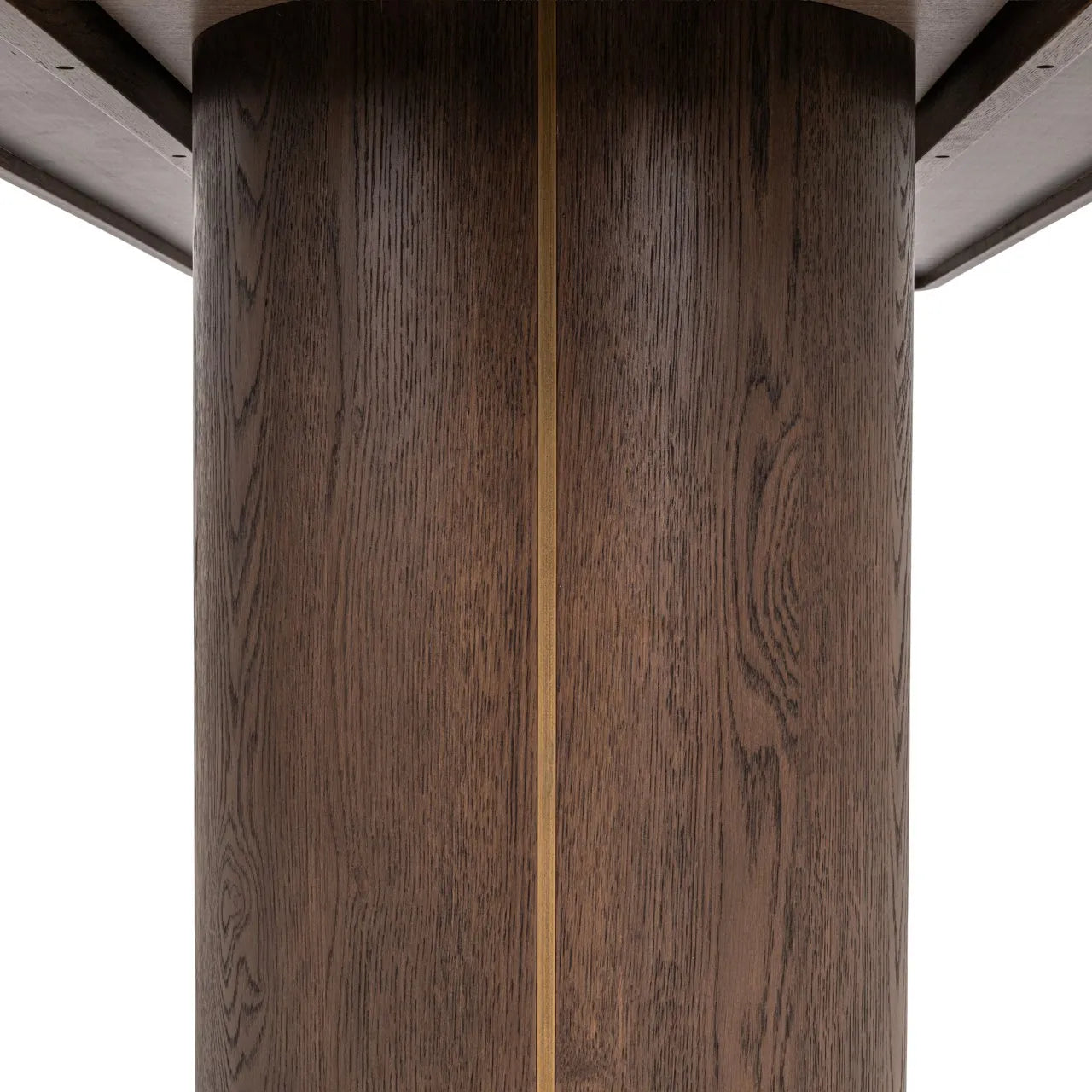 Richmond Interiors Willox Brown Oak Wood & Glass Dining Table 235cm