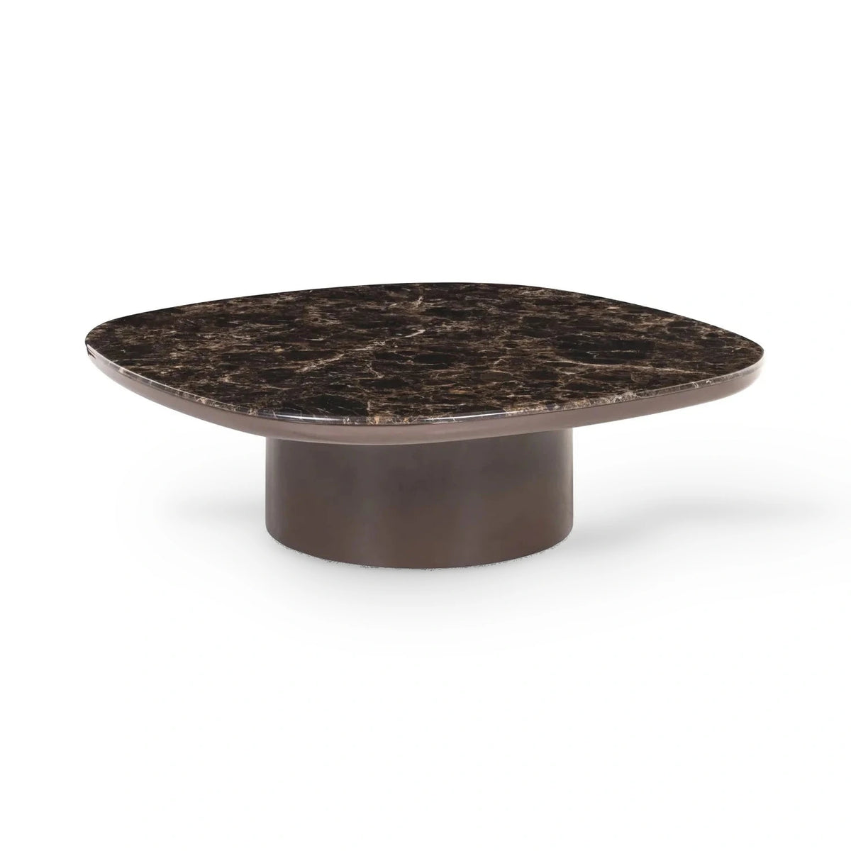 Richmond Interiors Almundi Chocolate Brown Marble Coffee Table