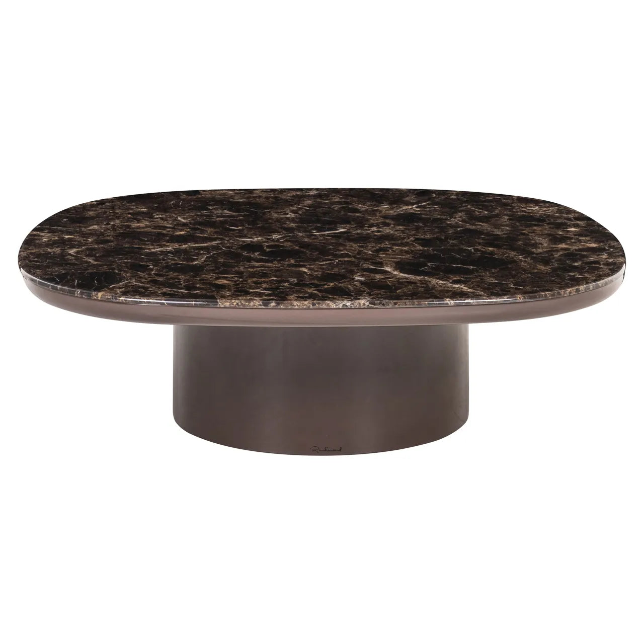 Richmond Interiors Almundi Chocolate Brown Marble Coffee Table