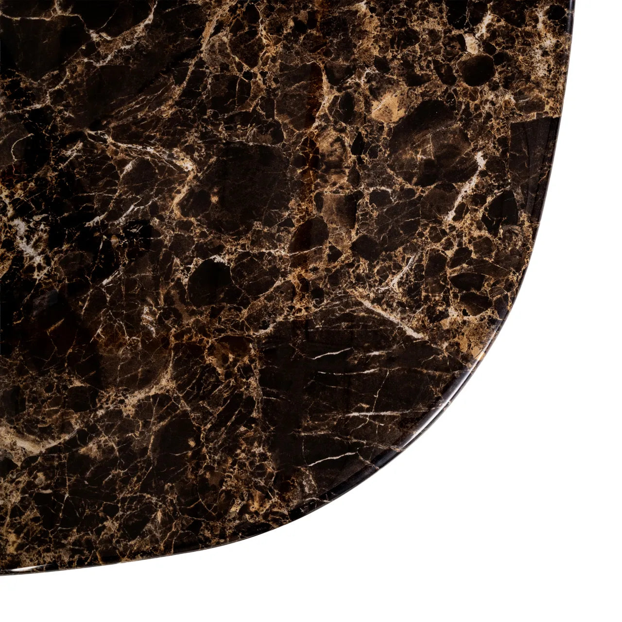 Richmond Interiors Almundi Chocolate Brown Marble Coffee Table