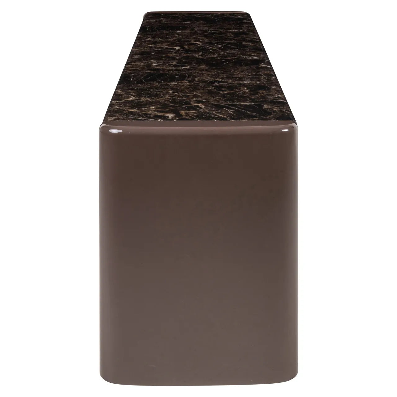 Richmond Interiors Almundi Chocolate Brown Faux Marble TV Unit