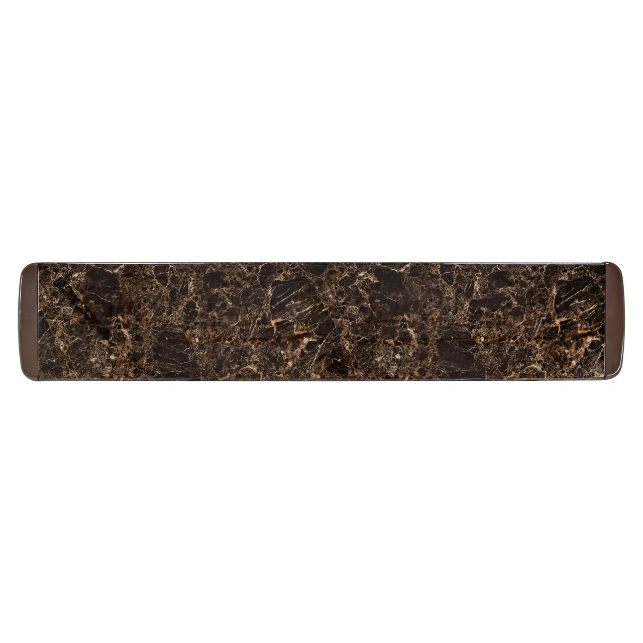 Richmond Interiors Almundi Chocolate Brown Faux Marble TV Unit