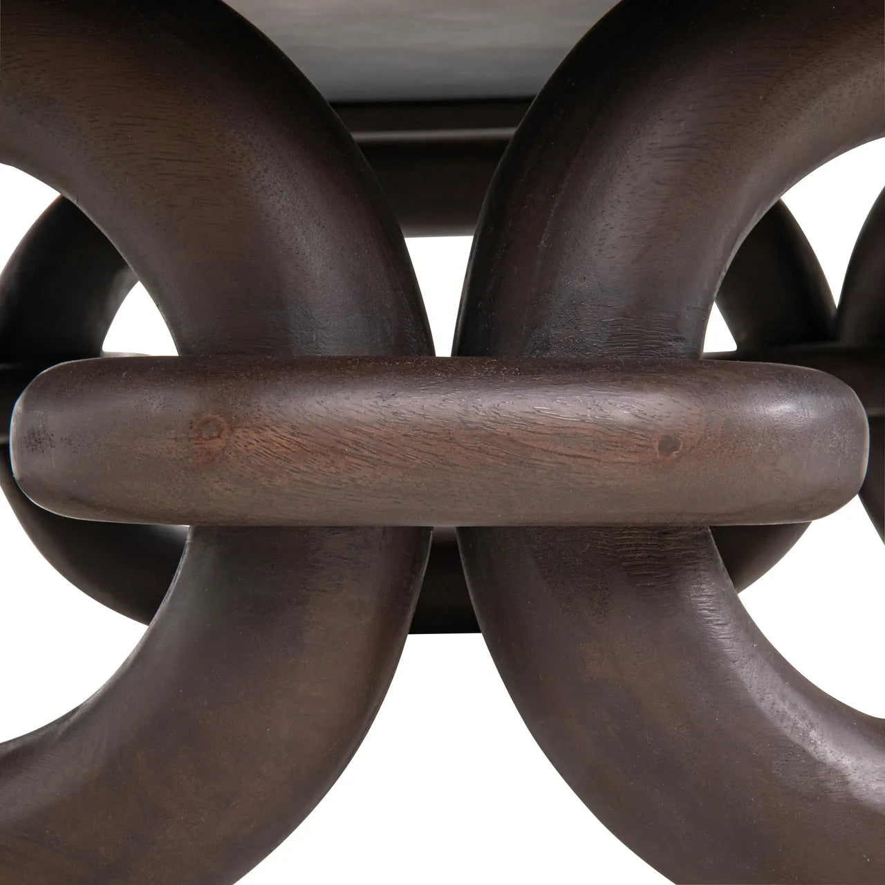 Richmond Interiors Chainey Ash Brown Travertine & Mango Wood Coffee Table