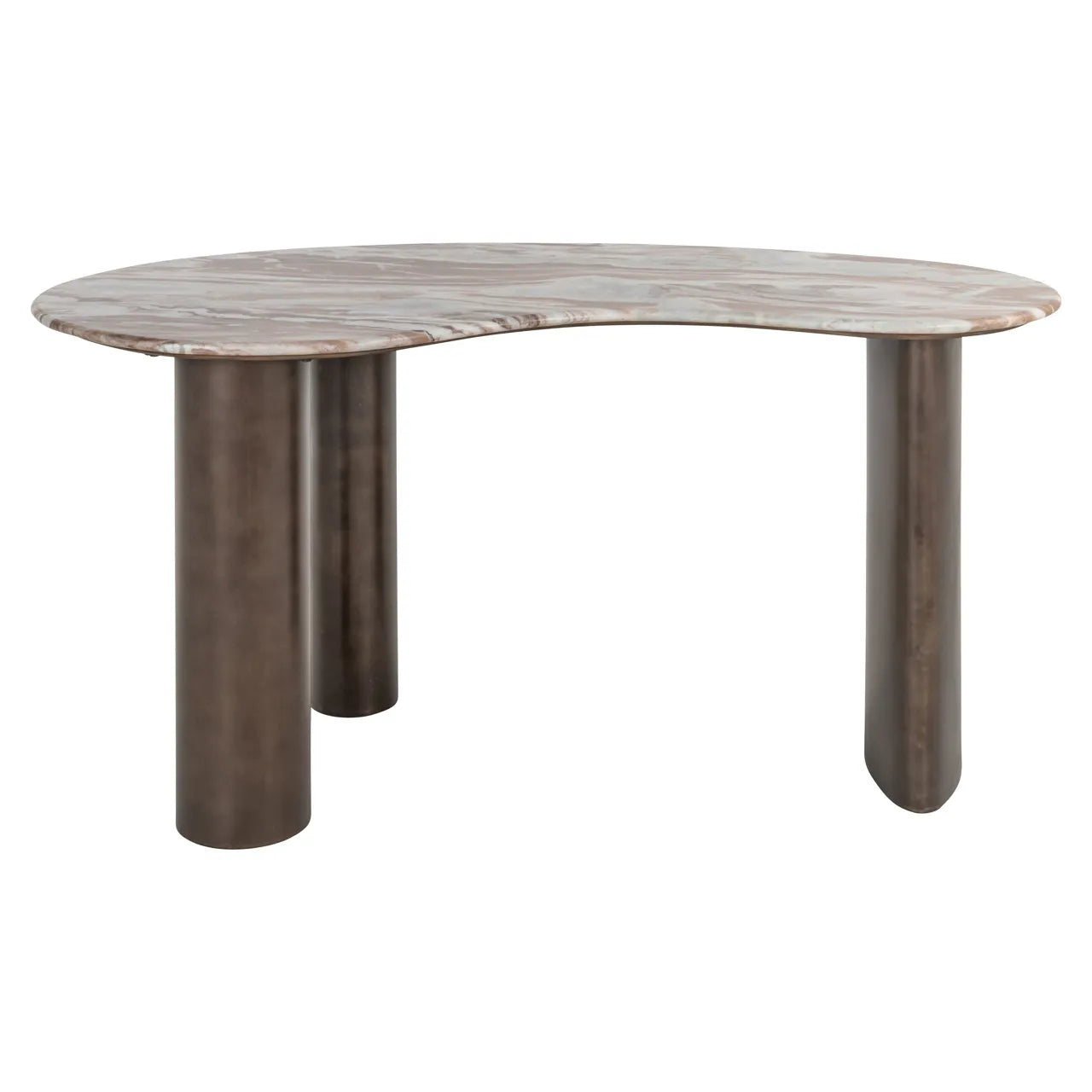 Richmond Interiors Brando Blush Beige/Grey Toronto Marble Desk