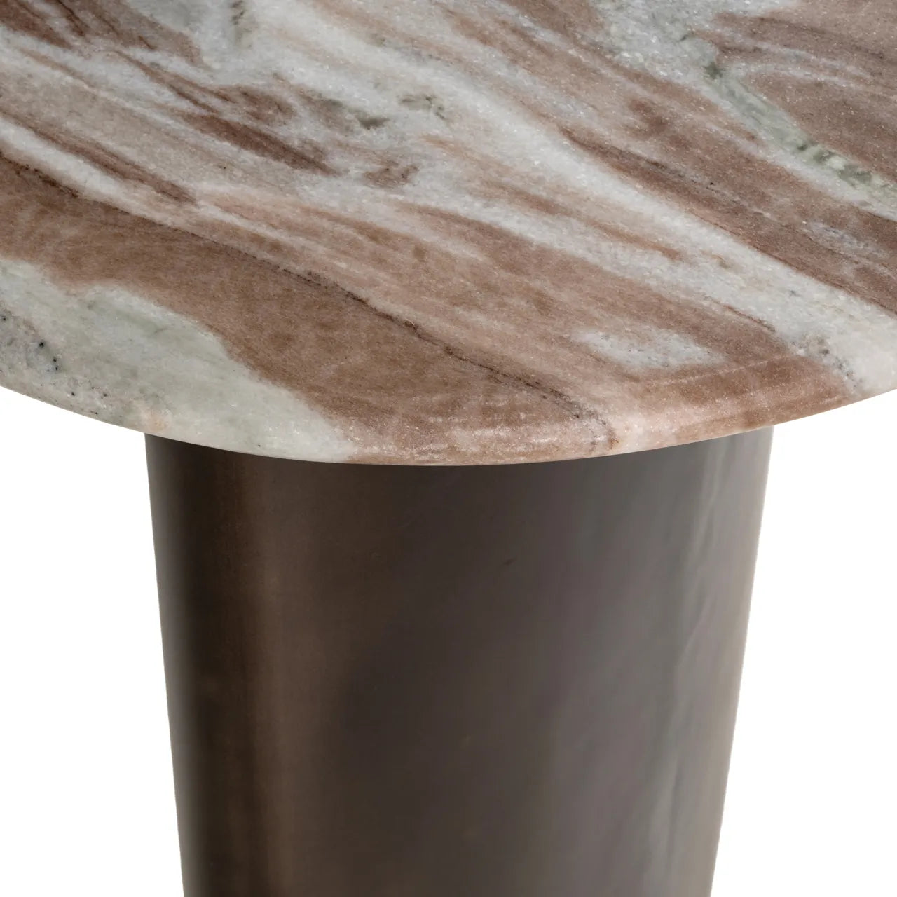 Richmond Interiors Brando Blush Beige/Grey Toronto Marble Desk