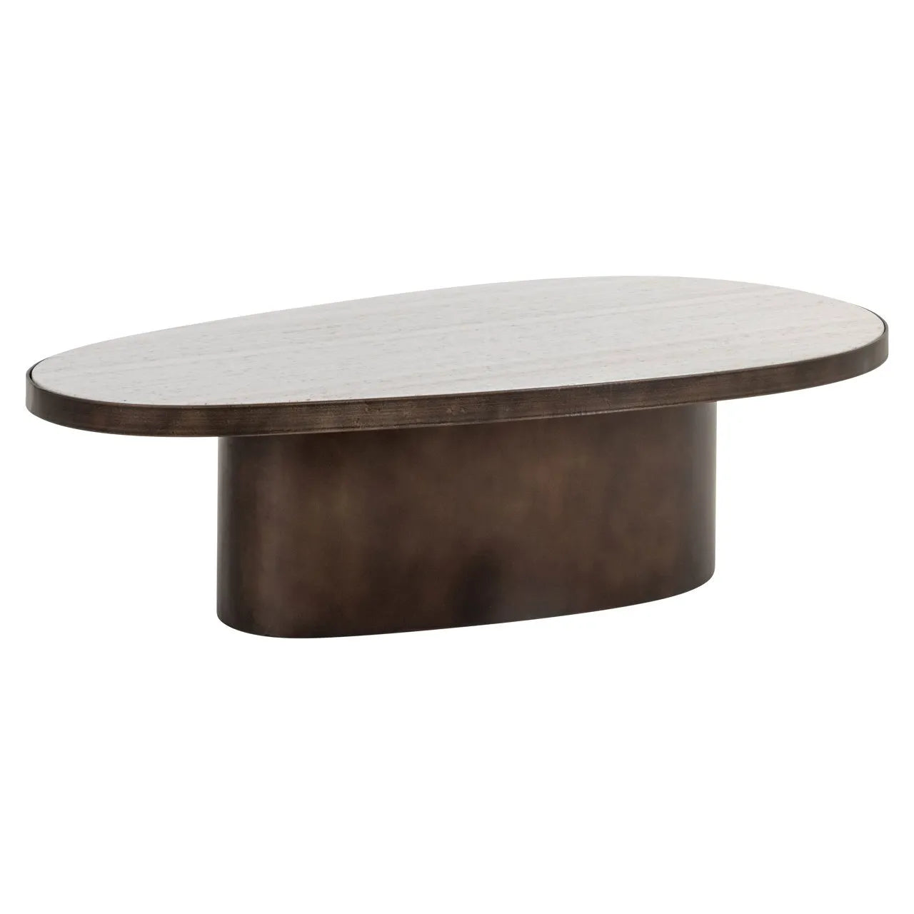Richmond Interiors Biloxi Brown & Marble Coffee Table