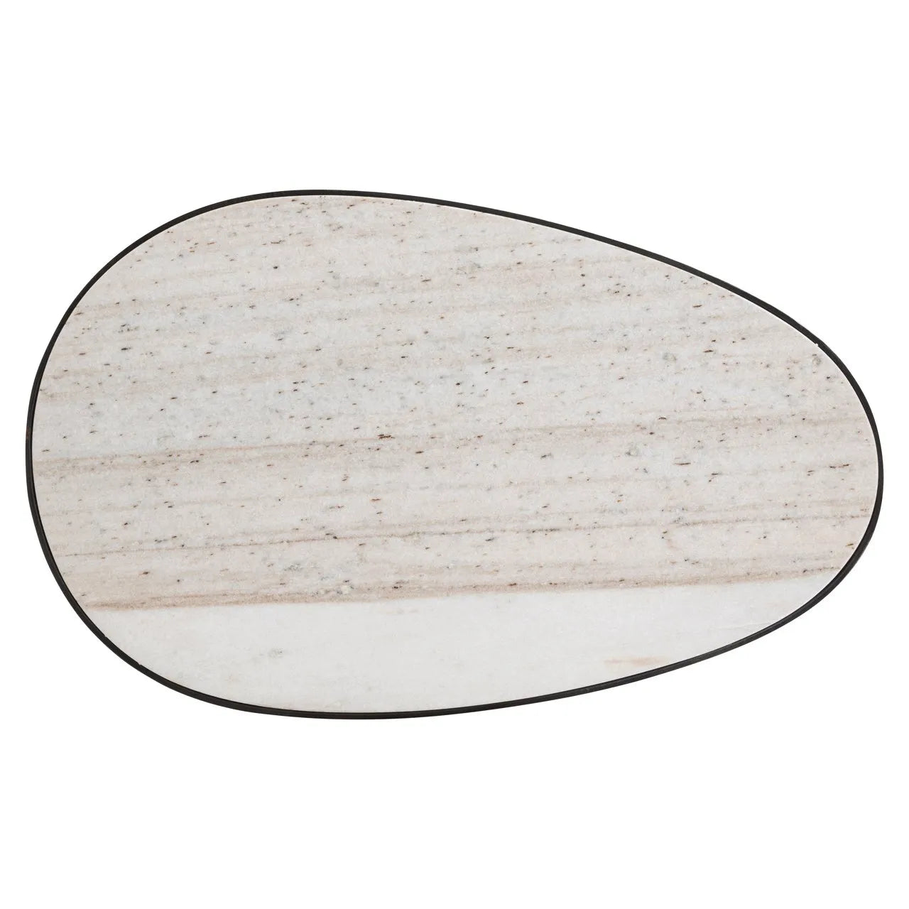Richmond Interiors Biloxi Brown & Marble Side Table