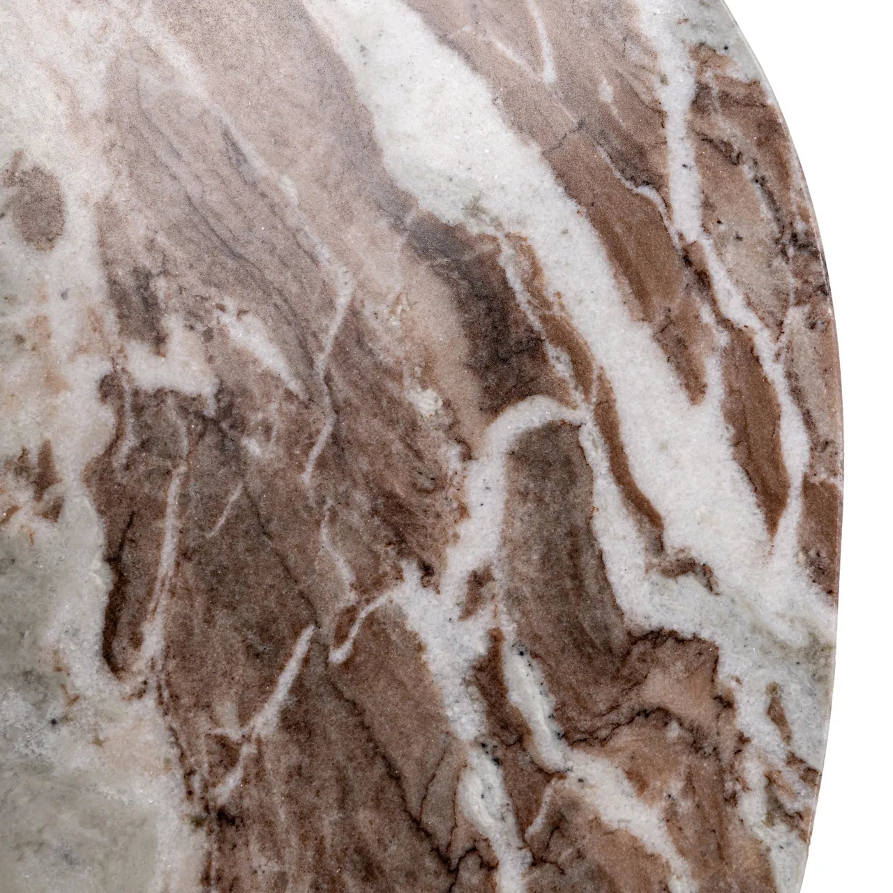Richmond Interiors Set of 3 Camino Blush Beige/Grey Toronto Marble Coffee Tables