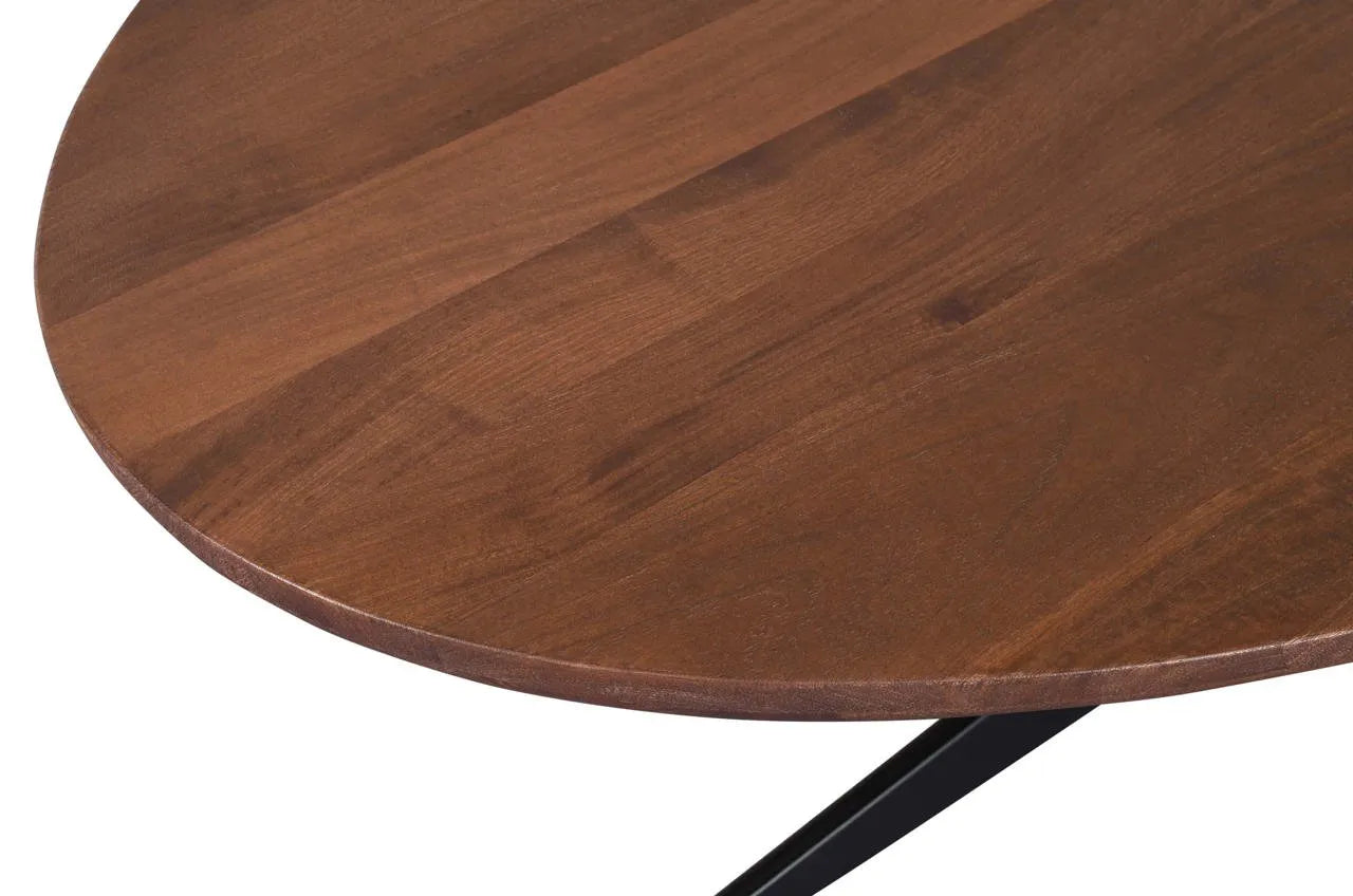 Richmond Interiors Stafford Spice Brown Wood Oval Dining Table 230cm