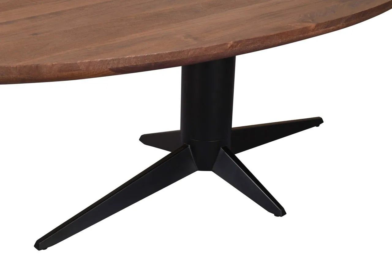 Richmond Interiors Stafford Spice Brown Wood Oval Dining Table 230cm