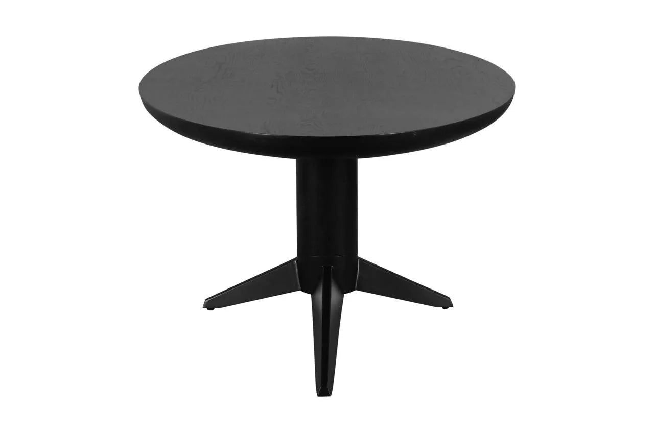 Richmond Interiors Rayford Black Oak Wood Oval Dining Table 230cm