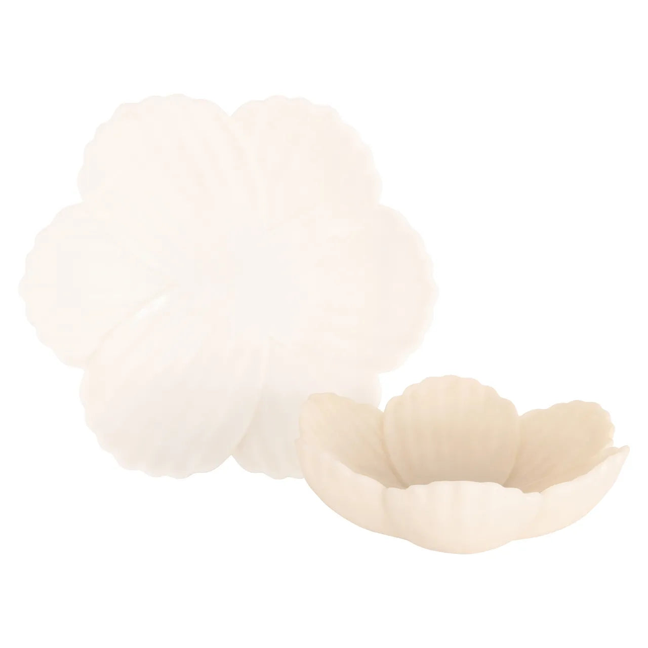 Richmond Interiors Xena White Resin & Quartz Sand Bowl Small