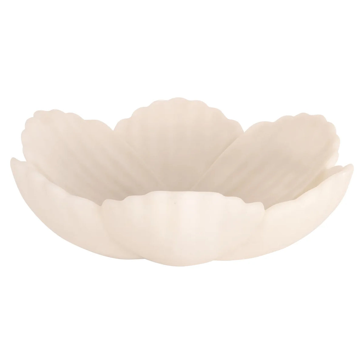 Richmond Interiors Xena White Resin & Quartz Sand Bowl Large