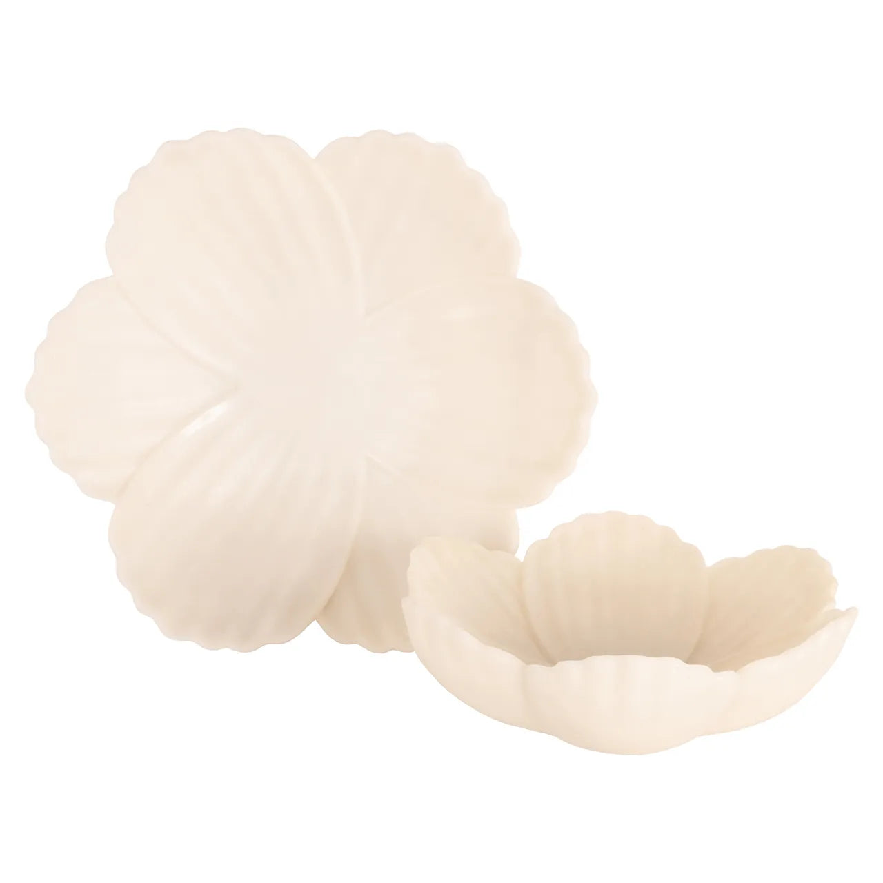 Richmond Interiors Xena White Resin & Quartz Sand Bowl Large