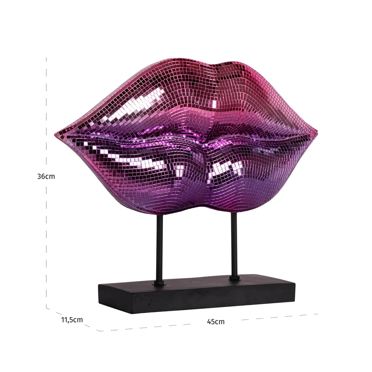 Richmond Interiors Ladonna Pink Resin Decorative Object