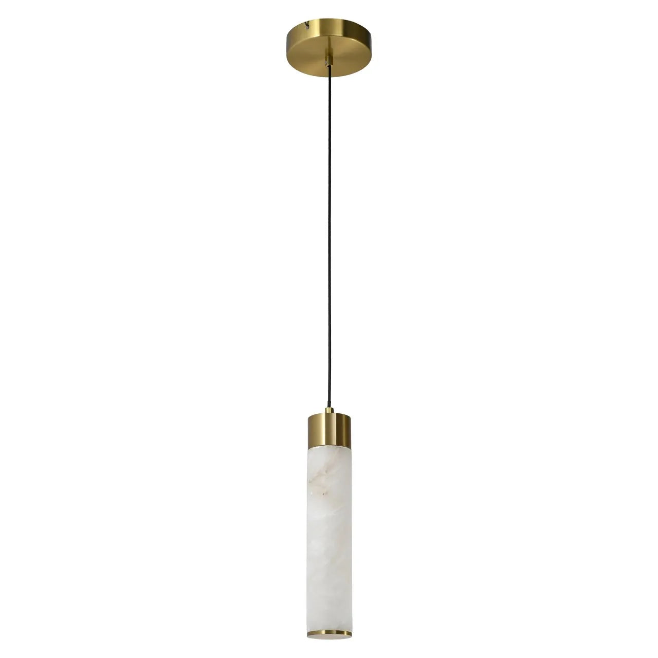 Richmond Interiors Auralith White Alabaster Pendant Light