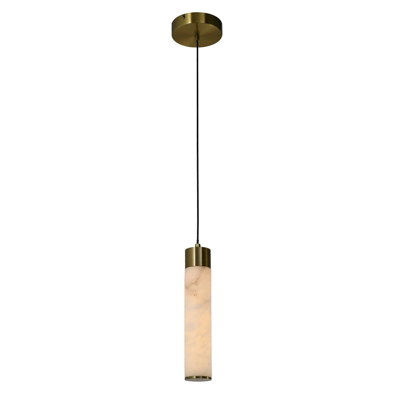 Richmond Interiors Auralith White Alabaster Pendant Light