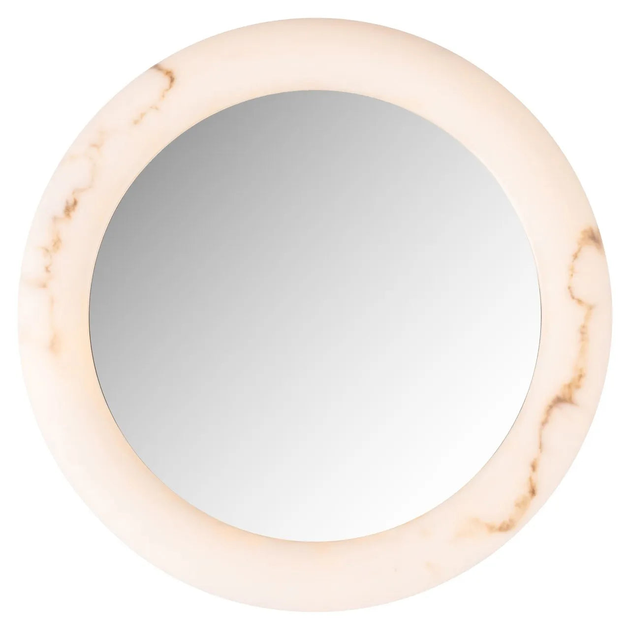 Richmond Interiors Oravelle White Round Wall Mirror 60cm
