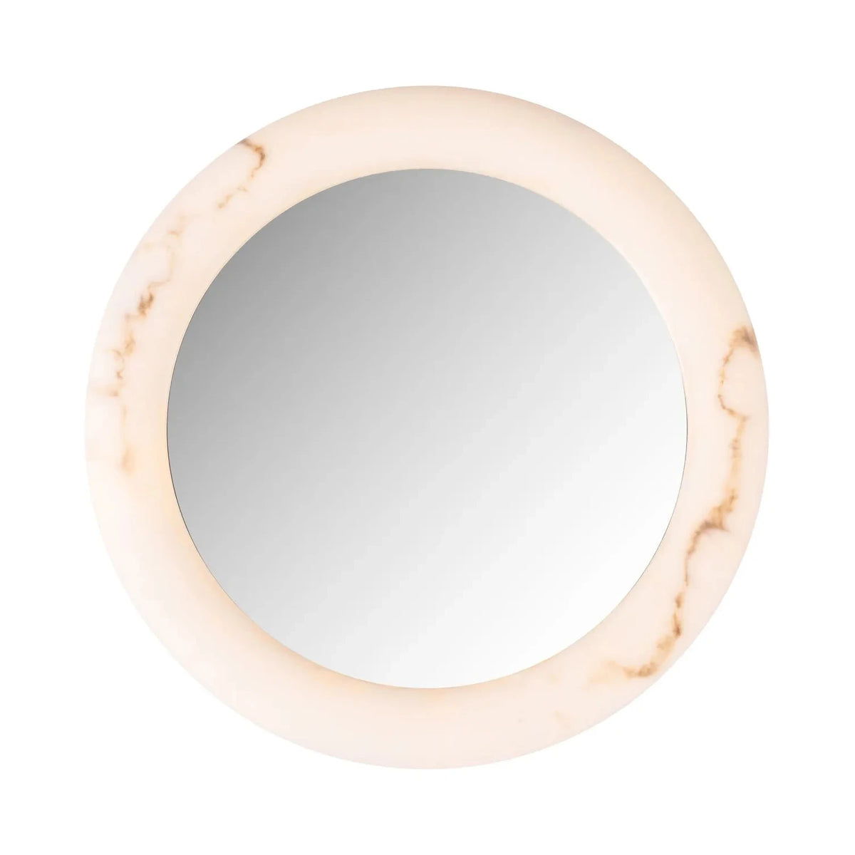 Richmond Interiors Oravelle White Round Wall Mirror 60cm