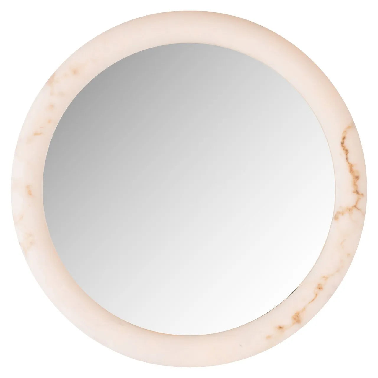 Richmond Interiors Oravelle White Round Wall Mirror 80cm
