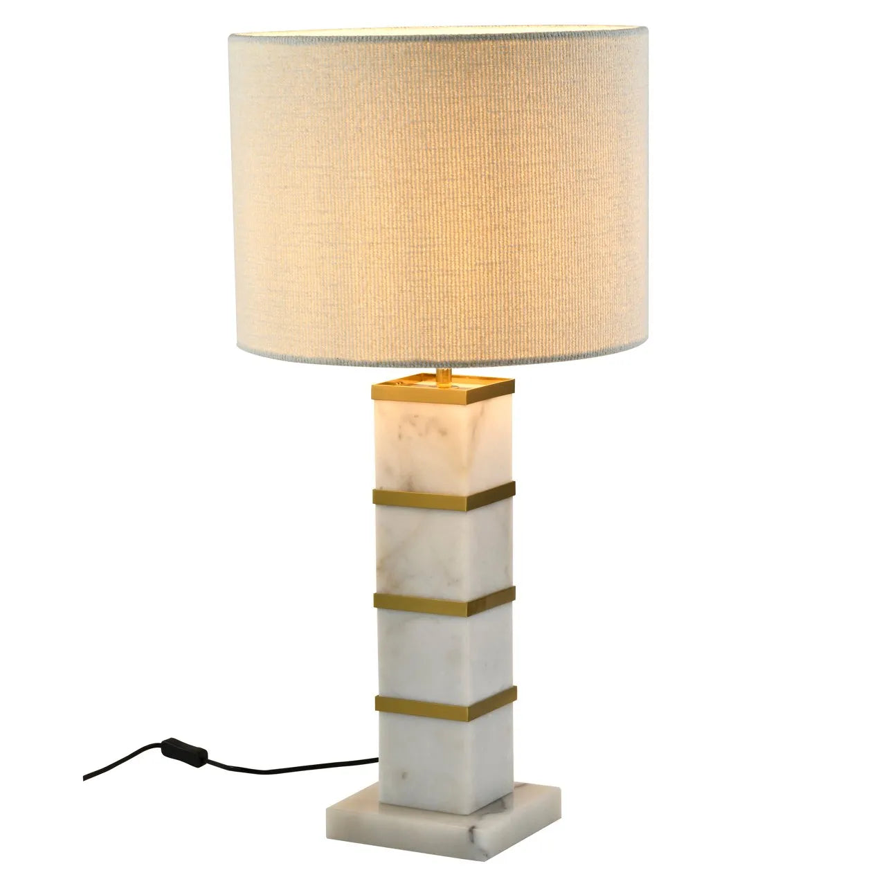 Richmond Interiors Celinae White Marble Table Lamp