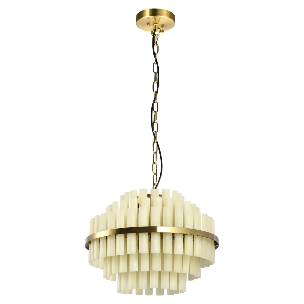 Richmond Interiors Zerine White Resin Chandelier