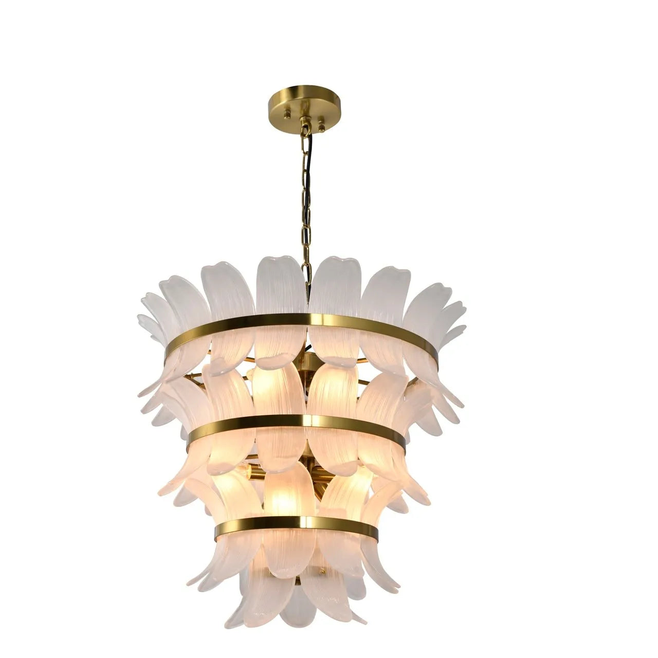 Richmond Interiors Ameline Antique Brass Chandelier