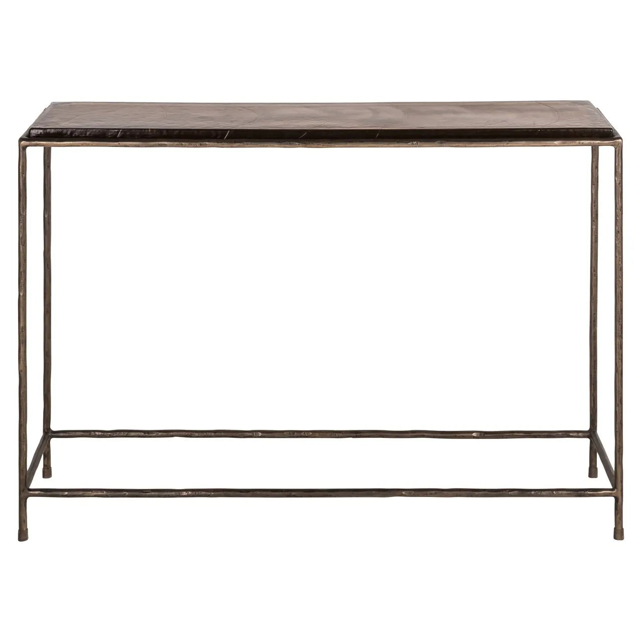 Richmond Interiors Villano Bronze & Glass Console Table