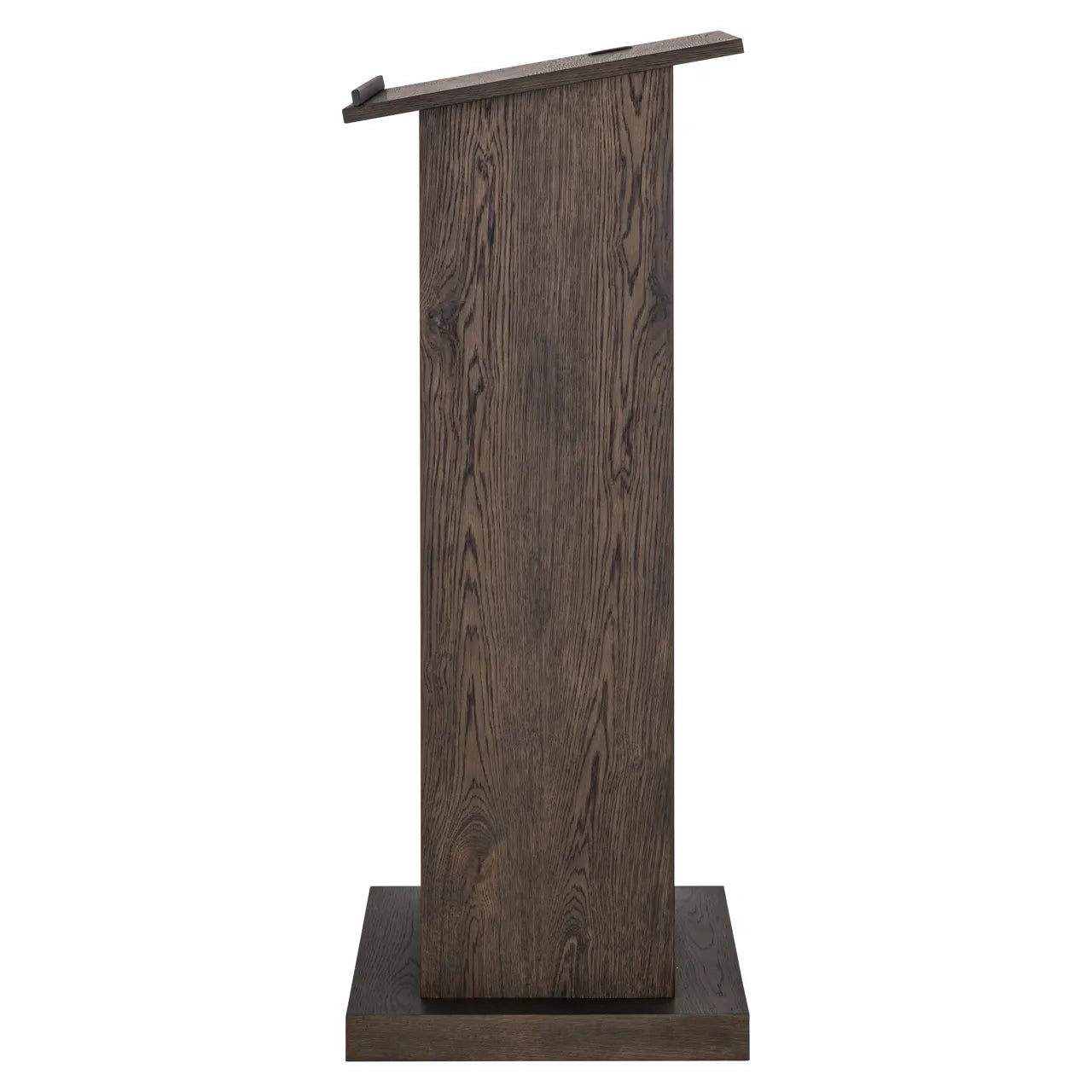 Richmond Interiors Ritz Brown Conference Oak Wood & Travertine Bar Table
