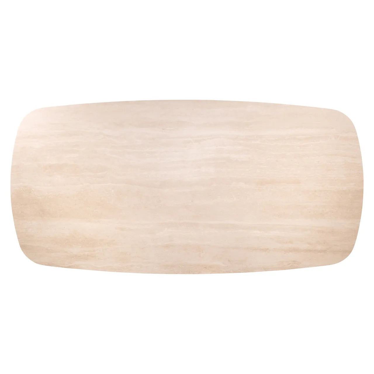 Richmond Interiors Ritz Brown Travertine Ceramic & Oak Wood Dining Table 200cm