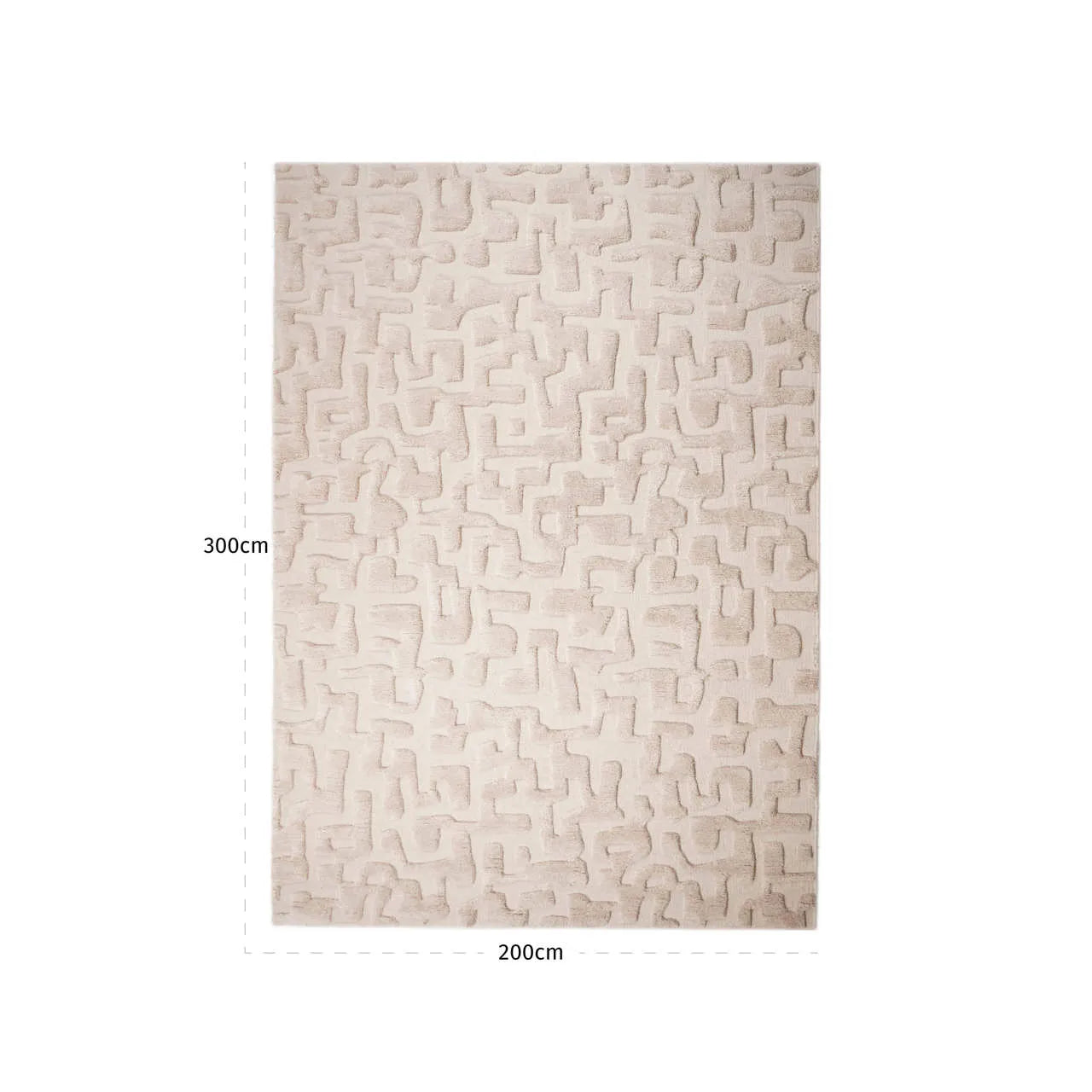 Richmond Interiors La Gomera Beige Wool & Cotton Rug 200x300cm