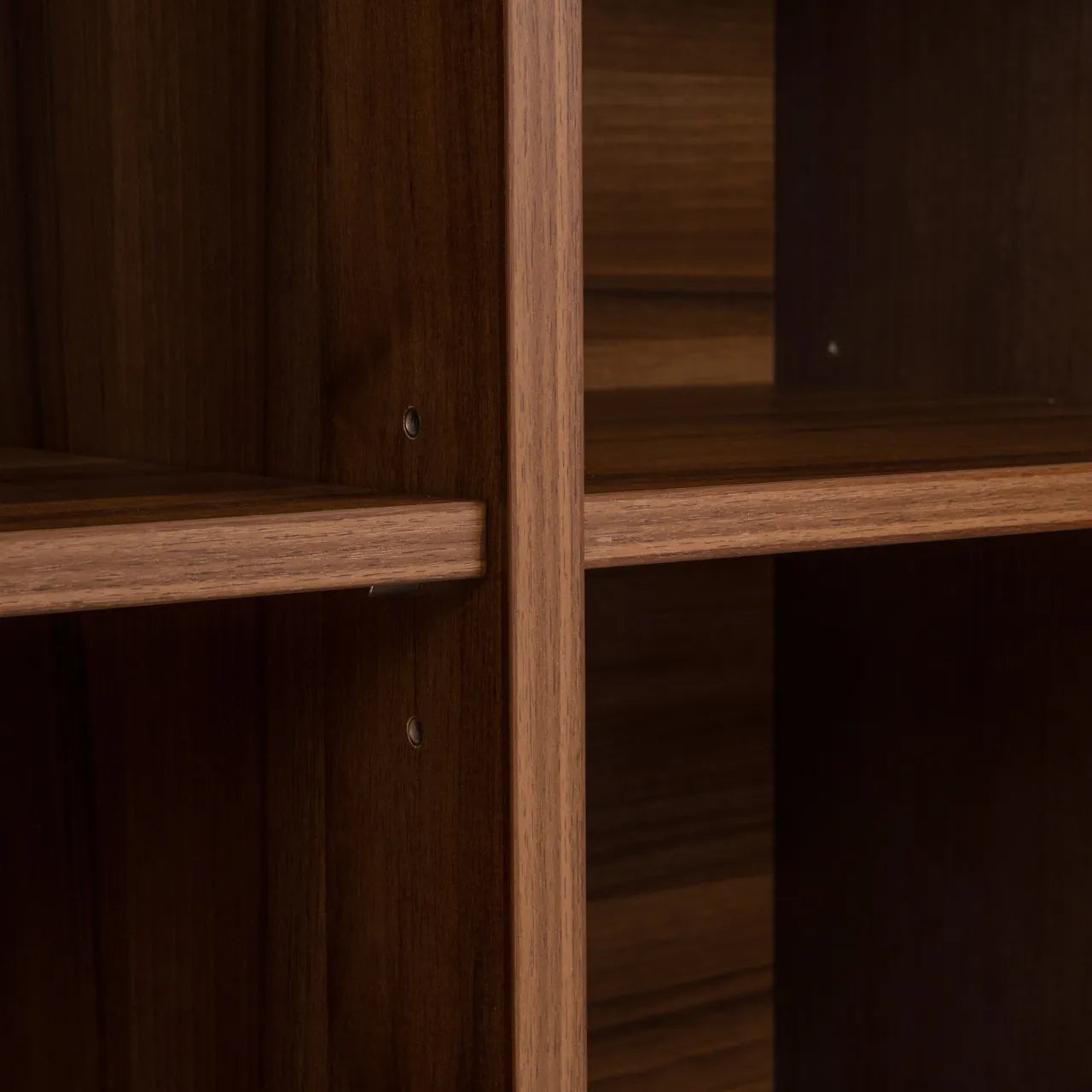 Richmond Interiors Windsor Walnut Brown Wood Display Cabinet