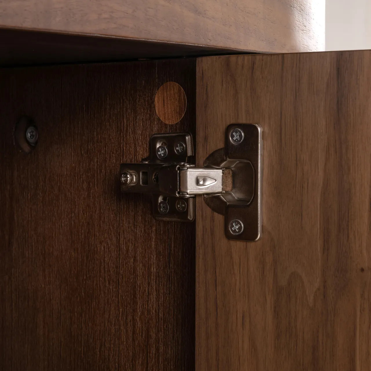 Richmond Interiors Windsor Walnut Brown Wood Display Cabinet