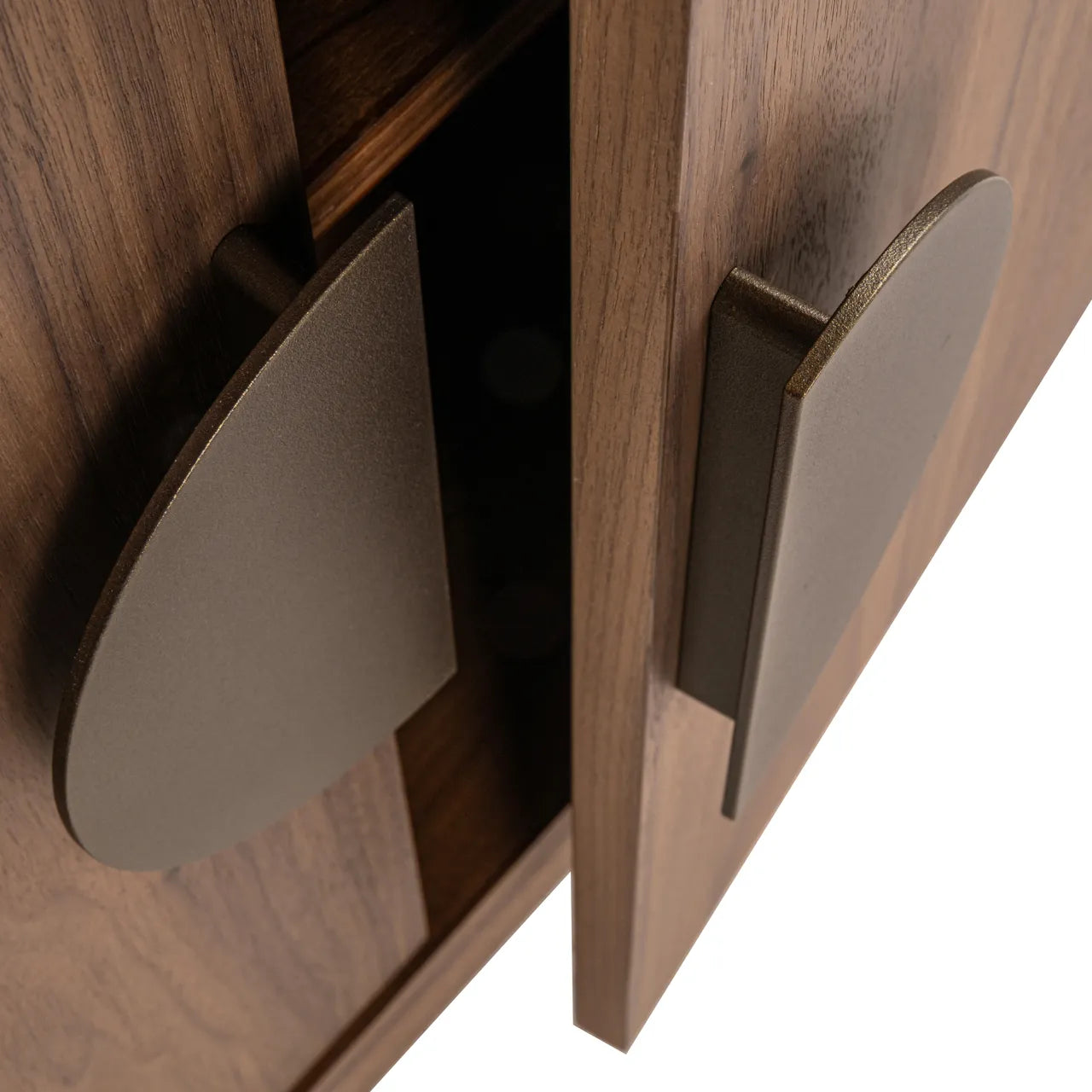 Richmond Interiors Windsor Walnut Brown Wood Display Cabinet