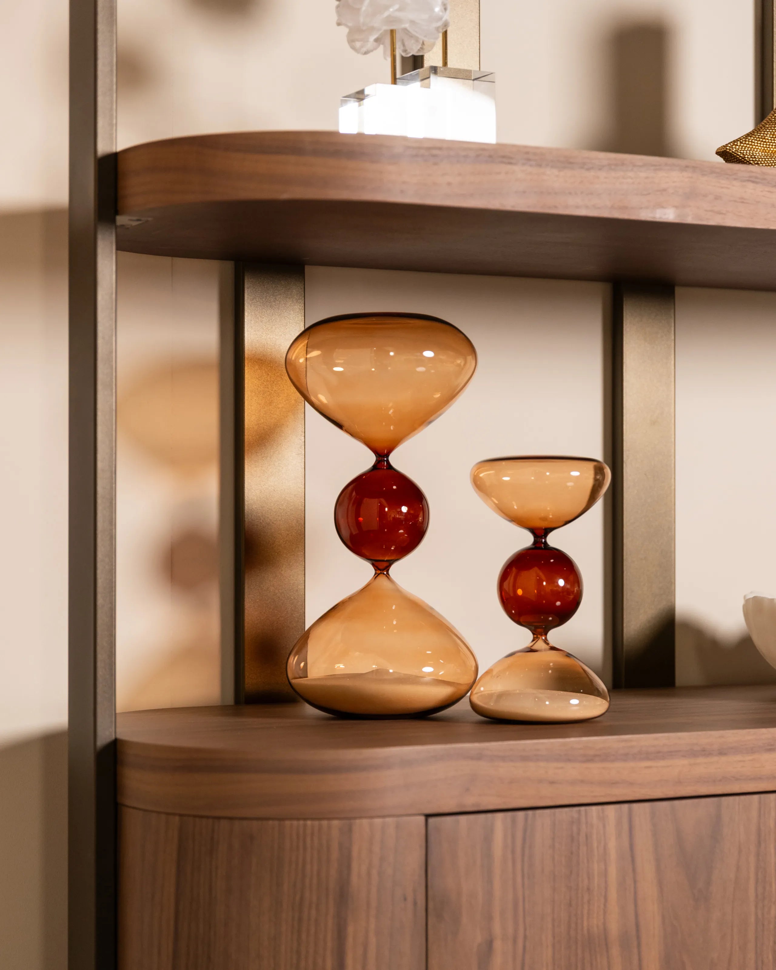 Richmond Interiors Windsor Walnut Brown Wood Display Cabinet