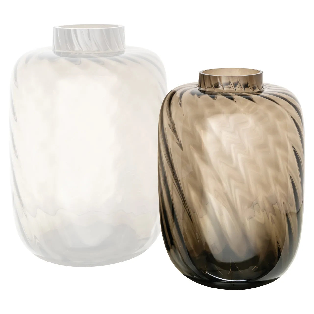 Richmond Interiors Elora Brown Glass Vase Small