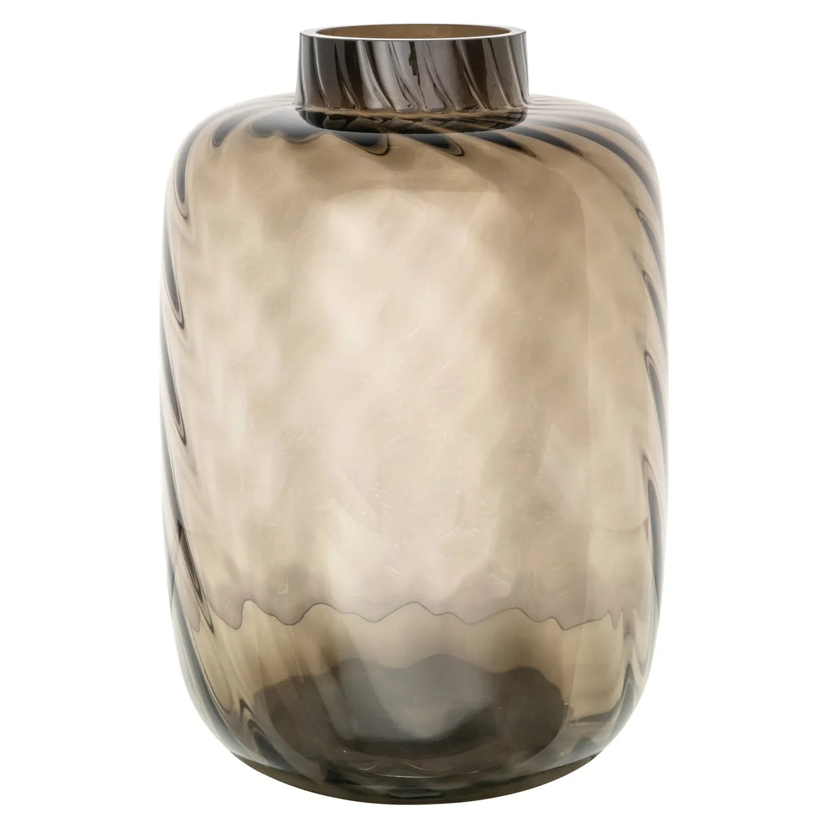 Richmond Interiors Elora Brown Glass Vase Large