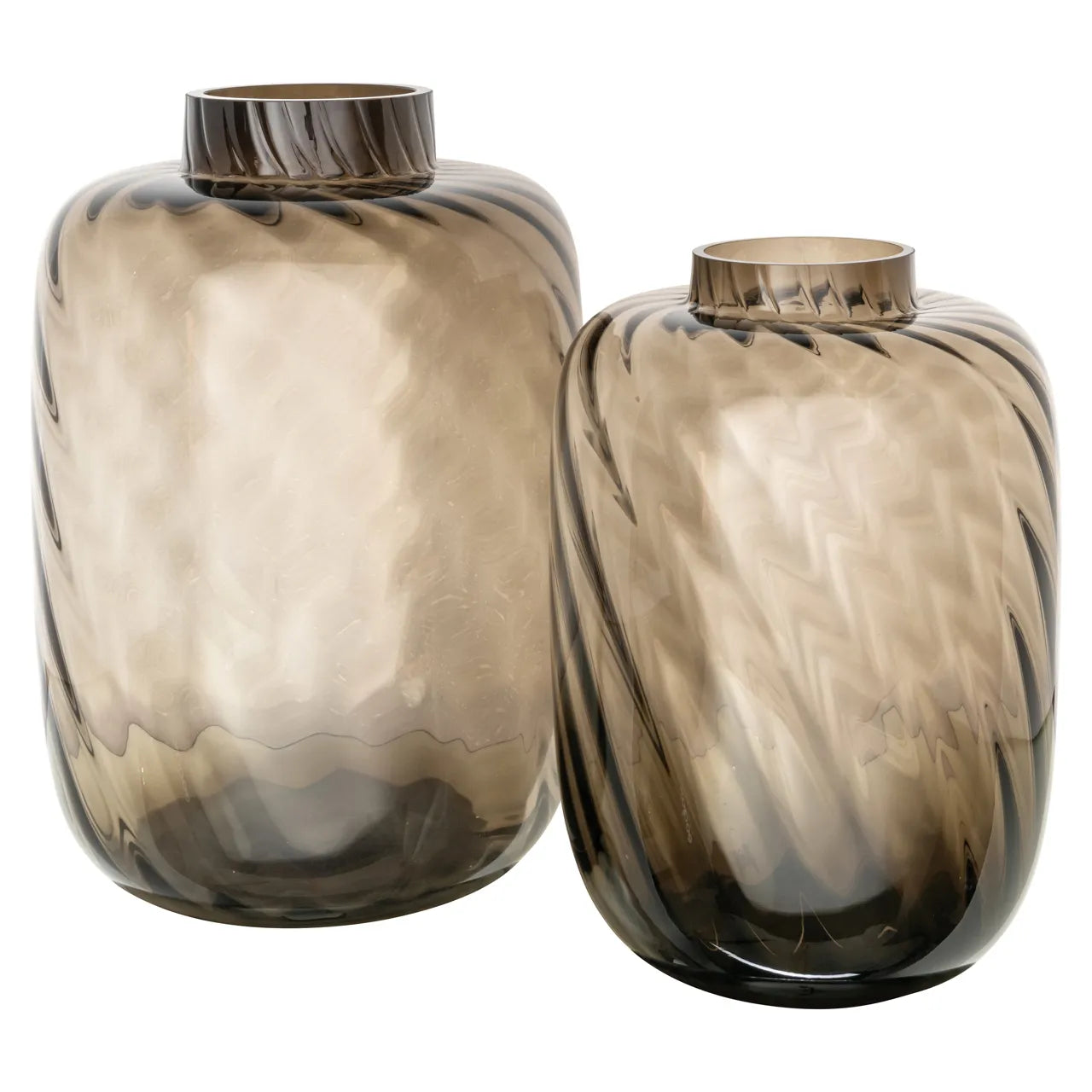 Richmond Interiors Elora Brown Glass Vase Large