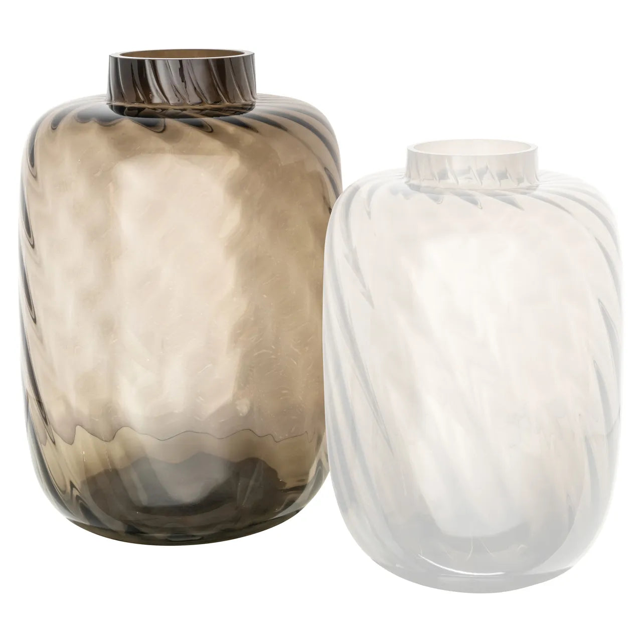 Richmond Interiors Elora Brown Glass Vase Large