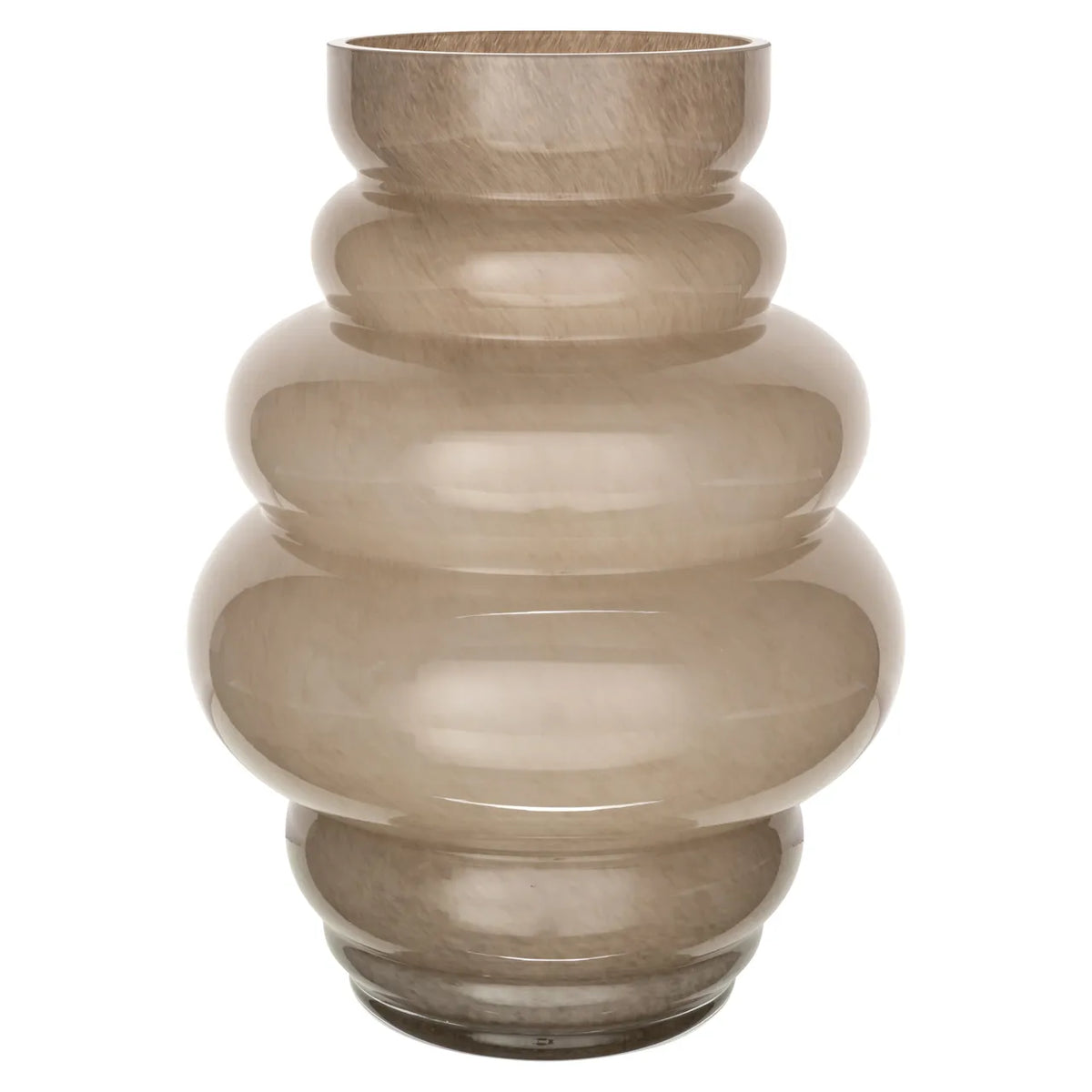 Richmond Interiors Velora Taupe Glass Vase Large