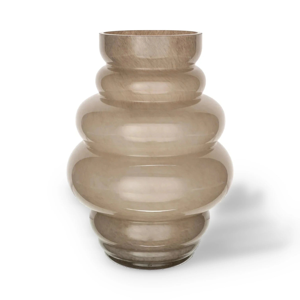 Richmond Interiors Velora Taupe Glass Vase Large