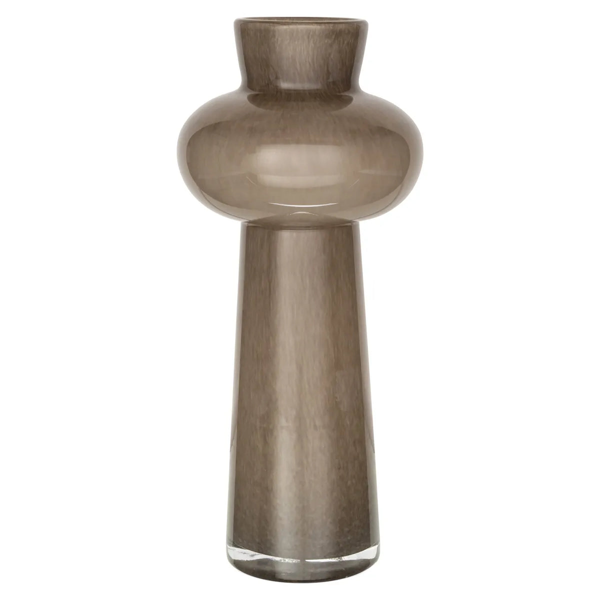 Richmond Interiors Lunor Taupe Glass Vase Small