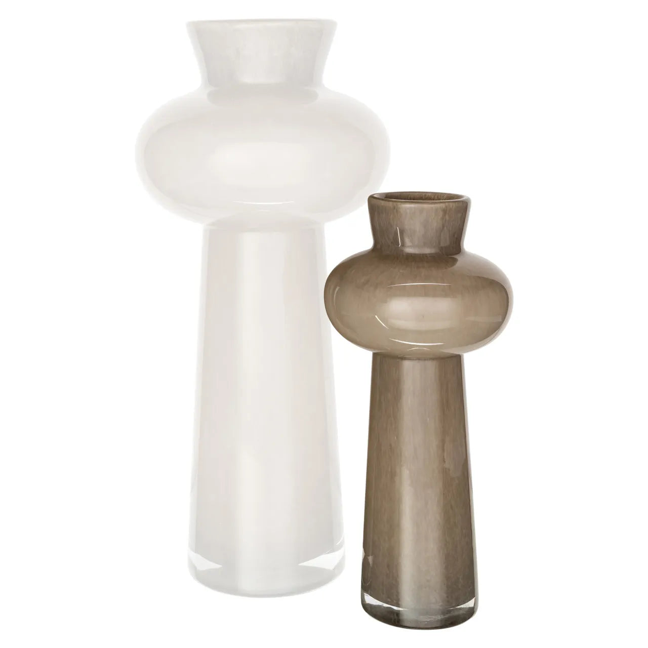 Richmond Interiors Lunor Taupe Glass Vase Small