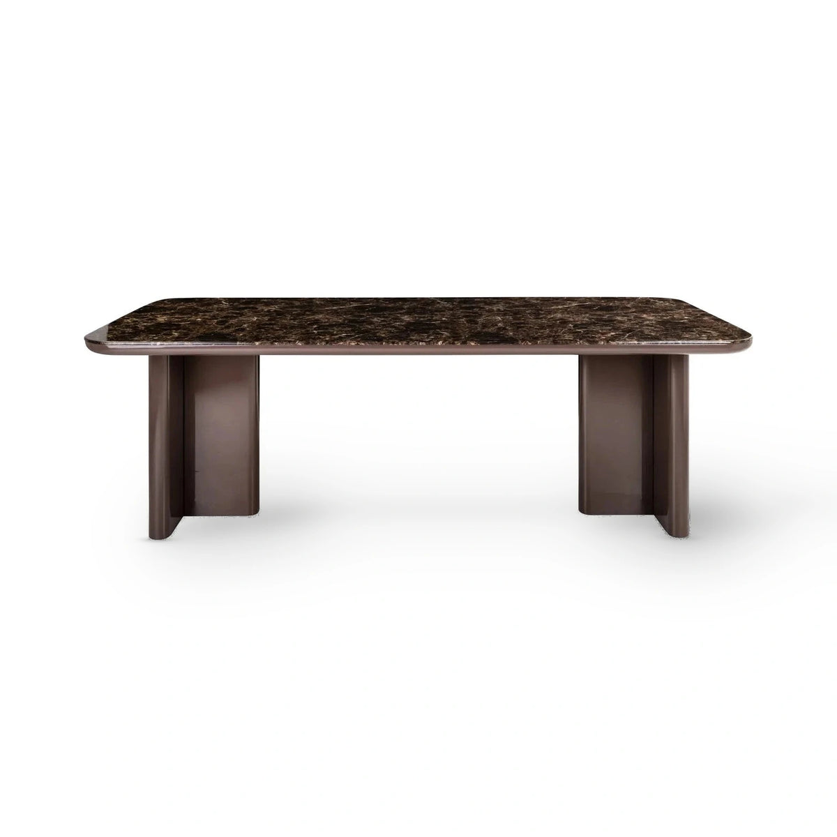 Richmond Interiors Almundi Chocolate Brown Marble Dining Table 230cm
