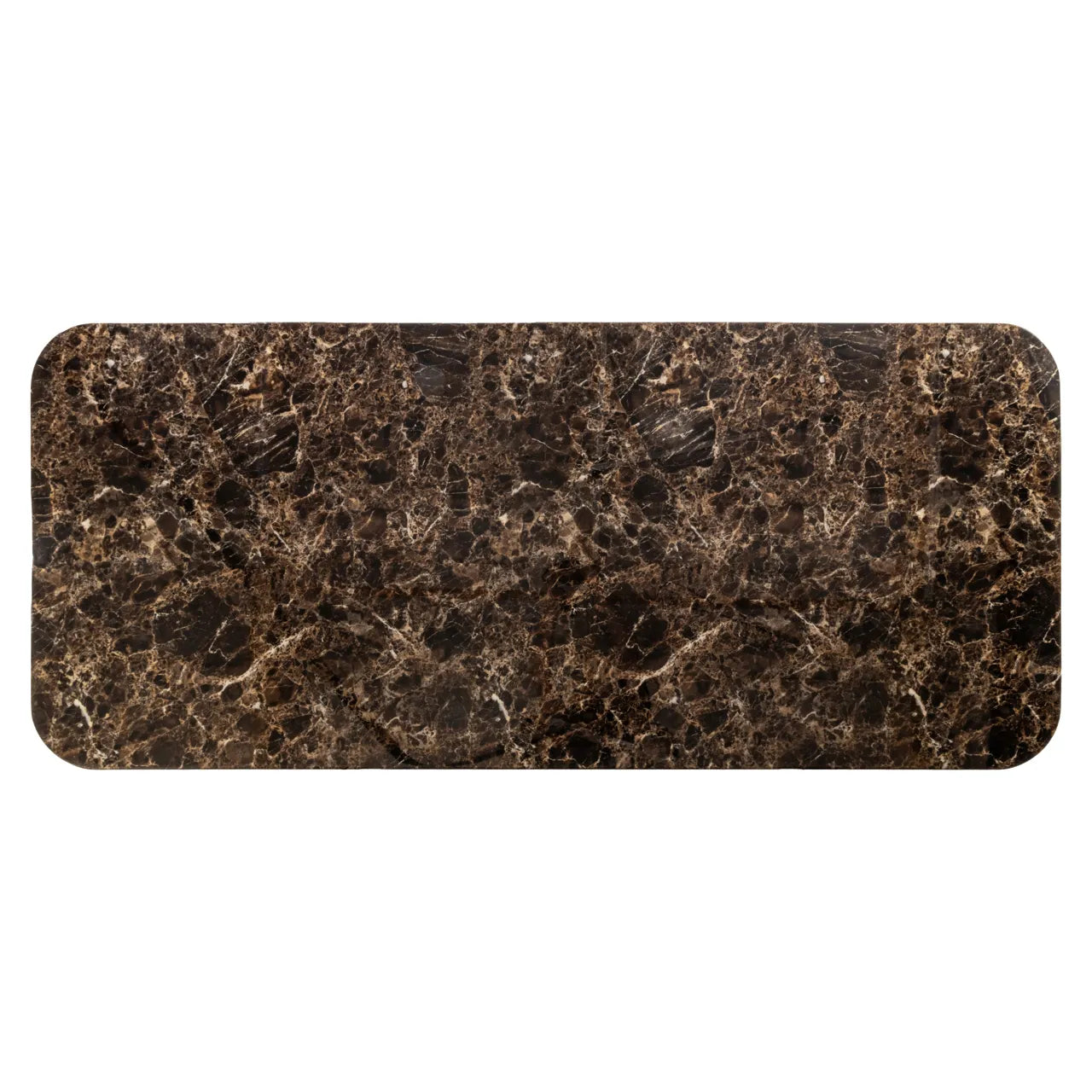 Richmond Interiors Almundi Chocolate Brown Faux Marble Dining Table 230cm