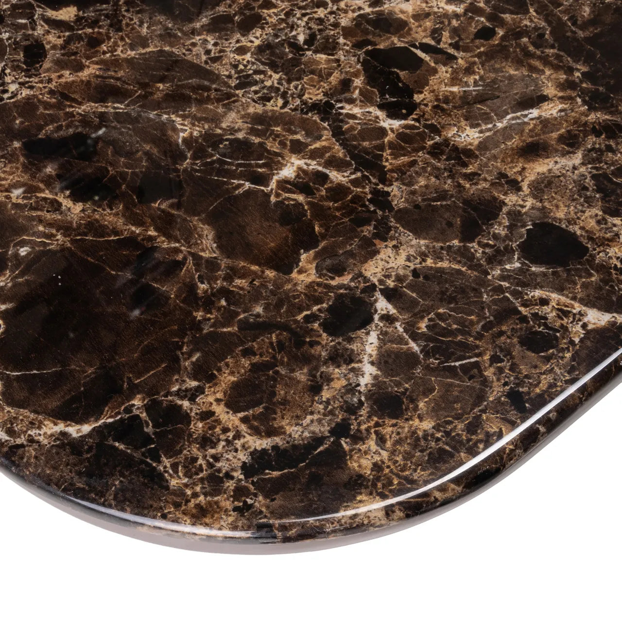 Richmond Interiors Almundi Chocolate Brown Faux Marble Dining Table 230cm