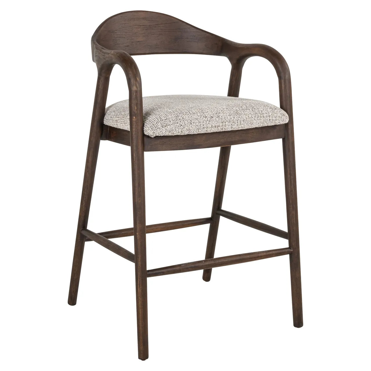 Richmond Interiors Mihara Mocca Boucle Counter Stool
