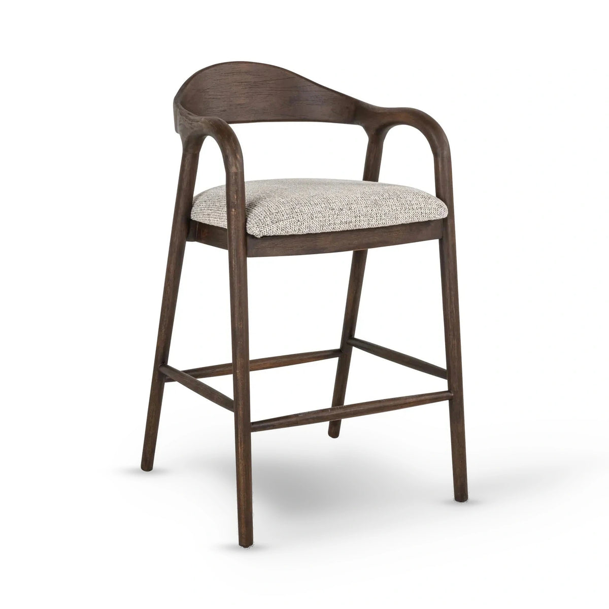 Richmond Interiors Mihara Mocca Boucle Counter Stool