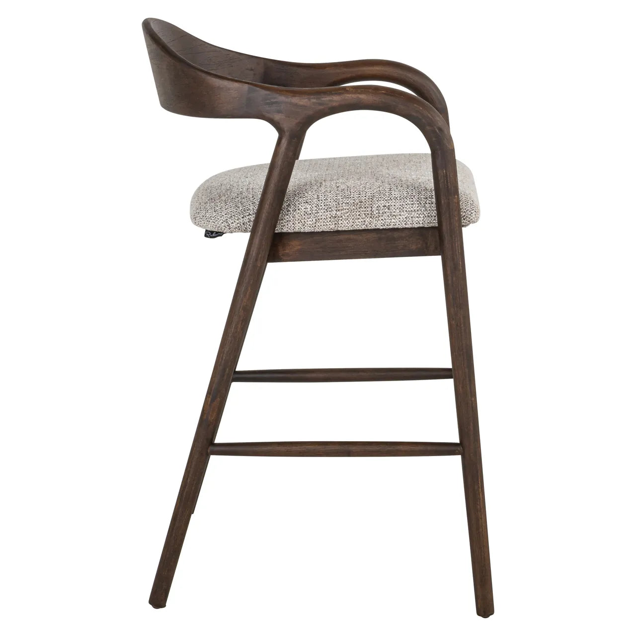 Richmond Interiors Mihara Mocca Boucle Counter Stool