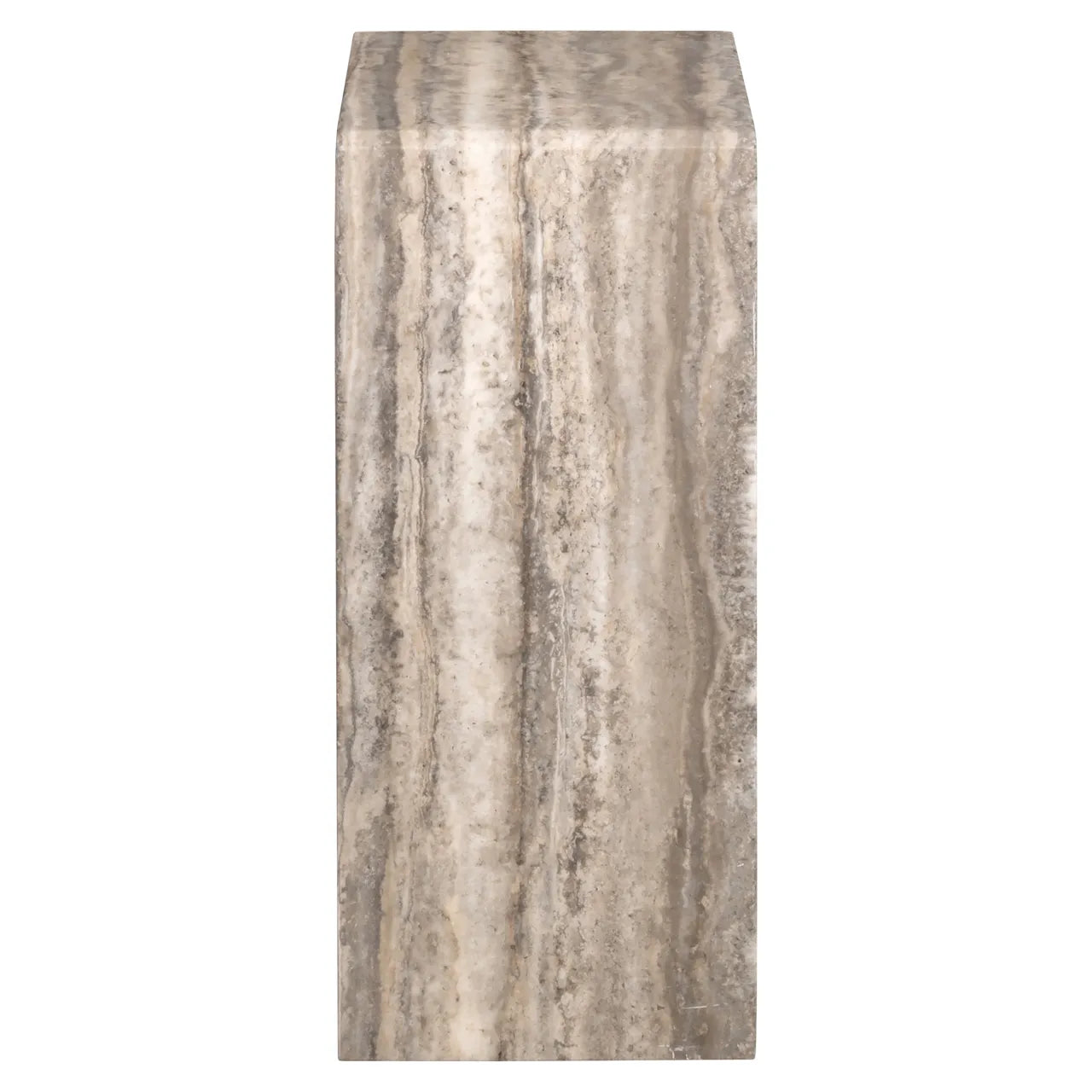 Richmond Interiors Dulce Grey/White Guangxi Marble Side Table